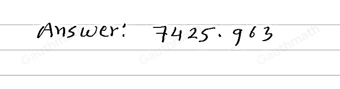 How many thousands are there in 7 425 963?