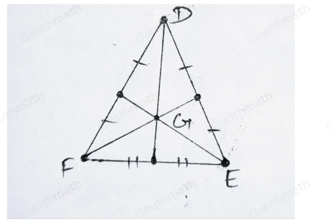 In which figure is point G an orthocenter? L