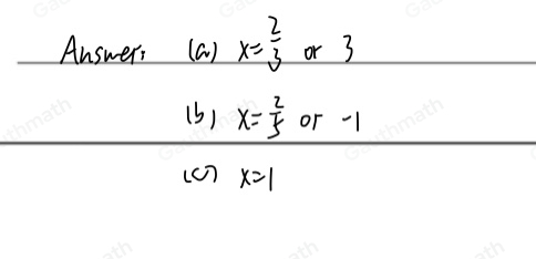 A. Solve the following equations transformable to quadratic equations.